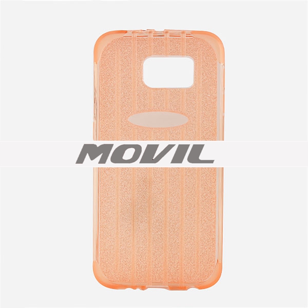 NP-2499 Maleta de TPU polvo del brillo funda para Samsung S6-9